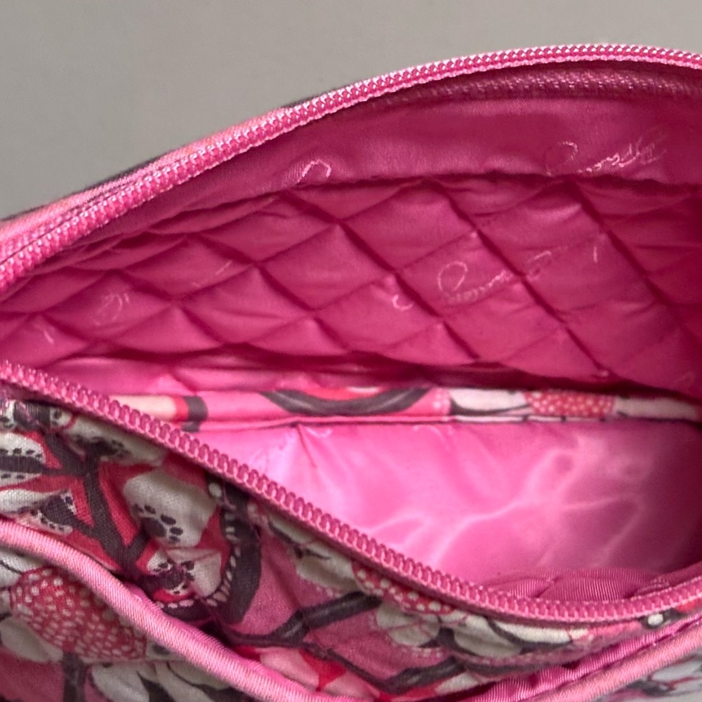 Vera Bradley Allione Quilted Blush Blossom Paisley Floral Crossbody Bag - Picture 4 of 8